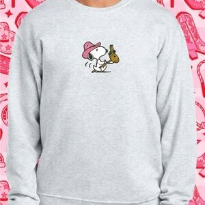 Cowboy Snoopy Embroidered Sweater